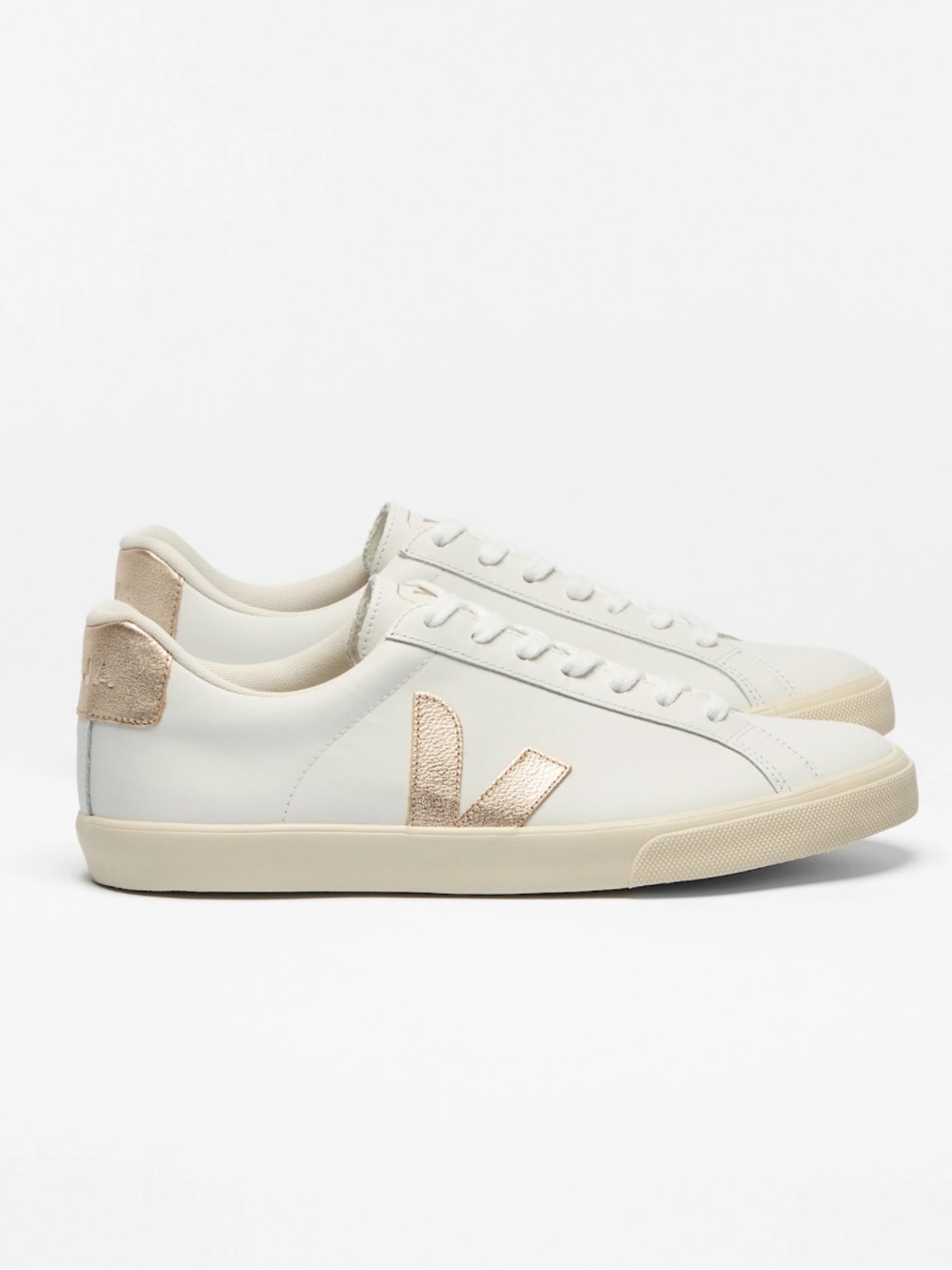 Veja Esplar Leather White Platine Sneakers
